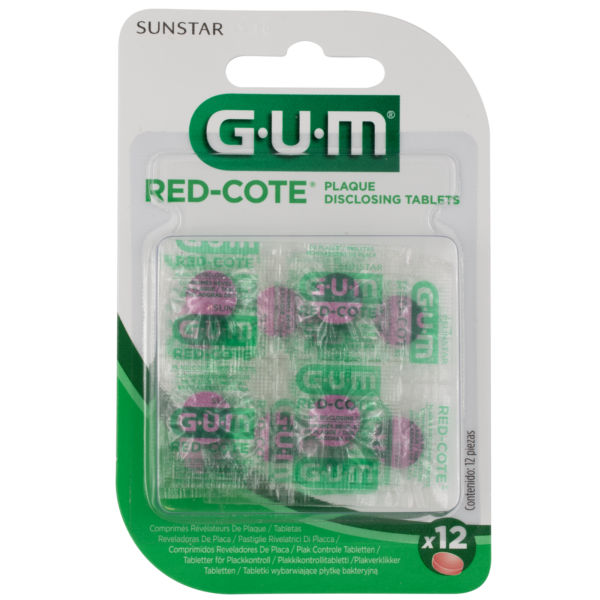 GUM® RED-COTE® Plaque Disclosing Tablets – Pack of 12